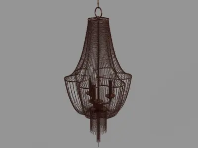 Lezzeno 3 Light Chandelier 3D model