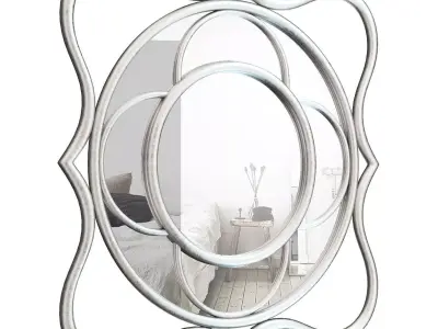 Silver Swirl Mirror ZPCD1811 3D model