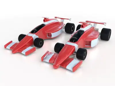 Lowpoly and highpoy Formila Low-poly 3D model