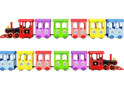Amusement Park Train 3D model