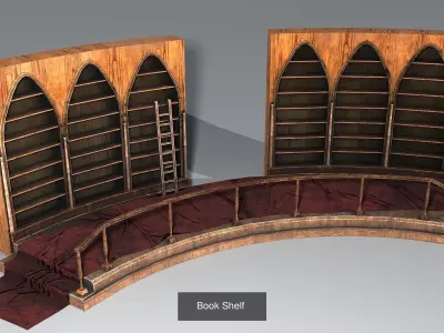 Low Poly Medieval Decoration Collection