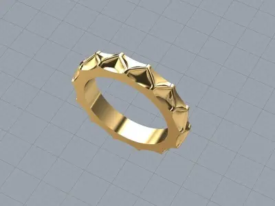 Cutting Ring 26 faces 3D print model 3D print model