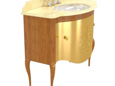 il tempo del luxury bathroom sink with storage  2358  3D model