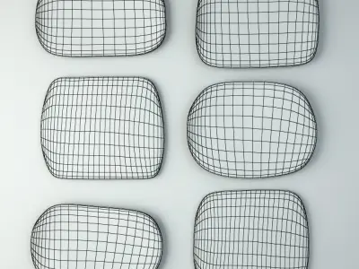 Tribal Wood Decor 1 3D model