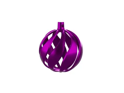 Christmas Xmas Tree Ball Decoration 3D print model