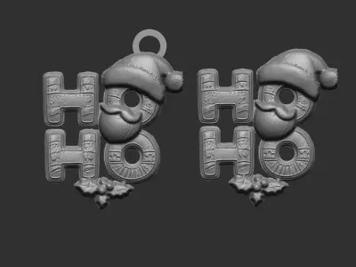 marrychristmas hohoho 3dmodel 3D print model