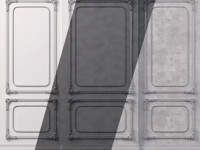 Wall Molding Low-poly 3D model