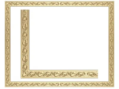 Classic Frame 022 Low-poly 3D model