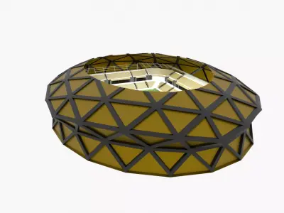 Football Stadium Low-poly 3D model 30
