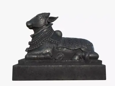 nandhi statue sculpture hi poly 3D model