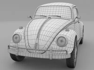 VW Beetle HDRI 3D model