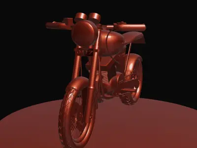 RX 100 BIKE MODIFIED MODEL Low-poly 3D model