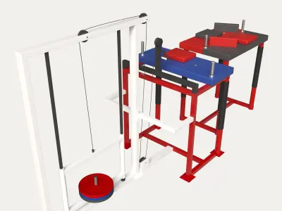 armwrestling stol bilek guresi masasi 3D model