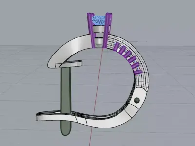 Luxury Bridal Earrings 3D print model