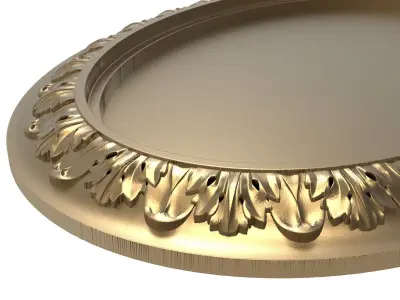 Carved Picture Frame 3D model 90