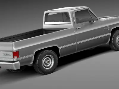 Chevrolet Silverado c10 1981-1987 3D model