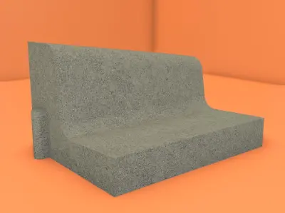 Different Type Of Curb Free low-poly 3D model