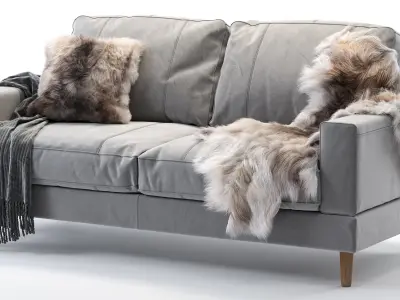 Capri sofa 183 cm 3D model