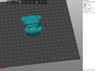 Panda Bamboo 3D print model
