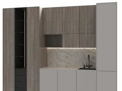  Kitchen in modern style 3D model