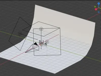 Screws set bolt Low-poly 3D model
