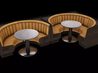 Bar Booths 3D model