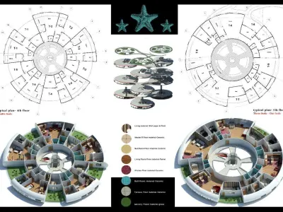 Modern Apartment CompleX 3D model