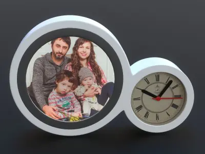 Magic Mirror Clock Low-poly 3D model