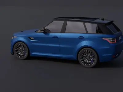 Land Rover Range Rover Sport SVR Low-poly 3D model