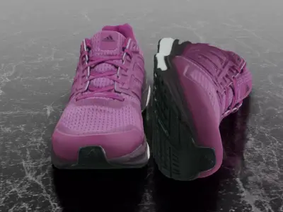 ADIDAS 3D SHOES - PINK - SUPERNOVA Low-poly 3D model