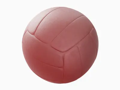 Volleyball Ball 08 Low-poly 3D model