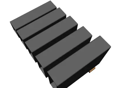 5 16in Wall x6in Rectangle Tube 3D model