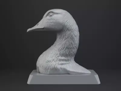 Goose Bust - Animal Figurine 3D print model