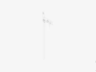 Shower - Hand - Luxury - Sleek Low-poly 3D model