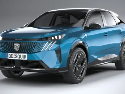 Peugeot E-3008 2024 3D model purchase