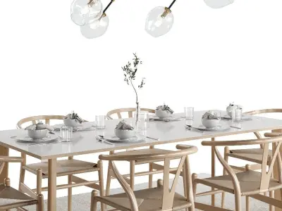 Dining Set 02 3D model