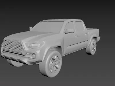 Toyota Tacoma 2020 on a small scale 3D print model