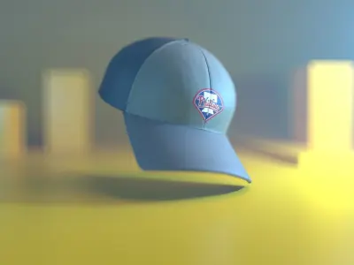 baseball cap  Low-poly 3D model