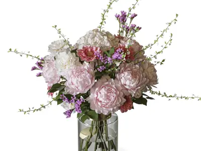 Flower Set 094 3D model