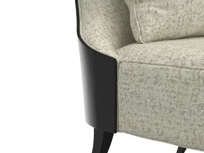 Hooker Furniture Living Room Sanctuary Belle Fleur Slipper Chair 3D model