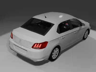 Peugeot 301  Low-poly 3D model