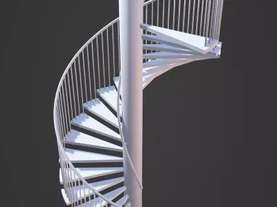 Spiral stair 3D model