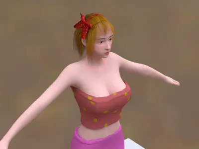 Anchorwoman digital human girl CG model full body female  3D model