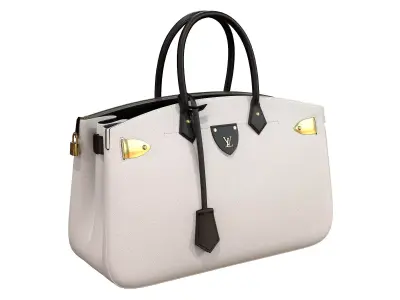 Louis Vuitton bag ALL SET White Leather 3D model