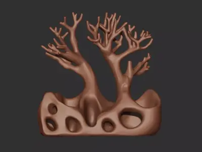Tree Pen Organizer Printable 3D print model