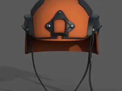 Helmet military combat armor scifi  Low-poly 3D model