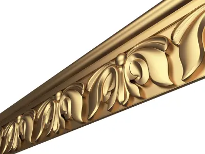 Ornament Element Molding 08 Low-poly 3D model