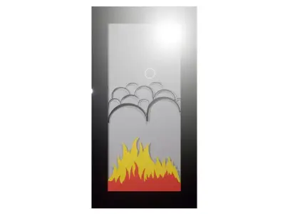 Door Fire Smoke design 3D model