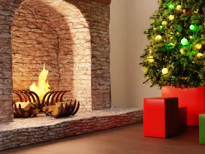 Christmas room 3D model