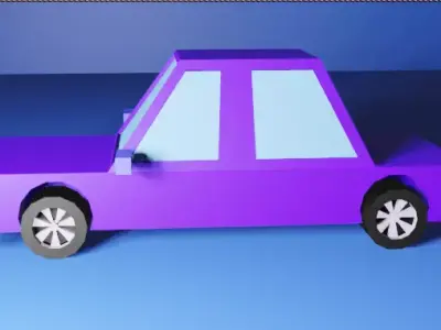 Making 3D Lolly Polly Car In Blender  Low-poly 3D model